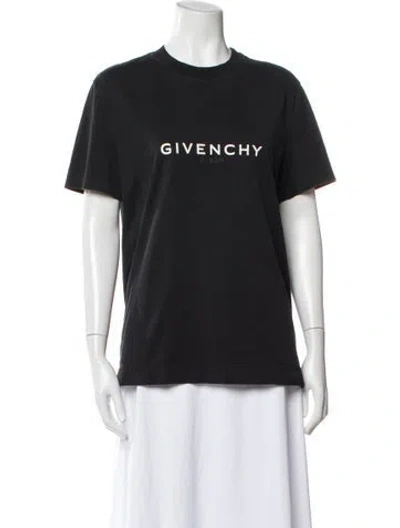 Pre-owned Givenchy Graphic Print Crew Neck T-shirt In Gray