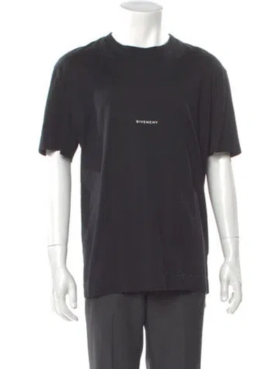 Pre-owned Givenchy Graphic Print Crew Neck T-shirt In Gray