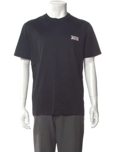 Pre-owned Givenchy Graphic Print Crew Neck T-shirt In Gray