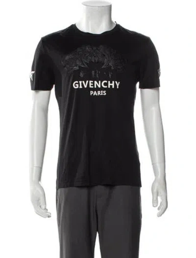 Pre-owned Givenchy Graphic Print Crew Neck T-shirt In Gray