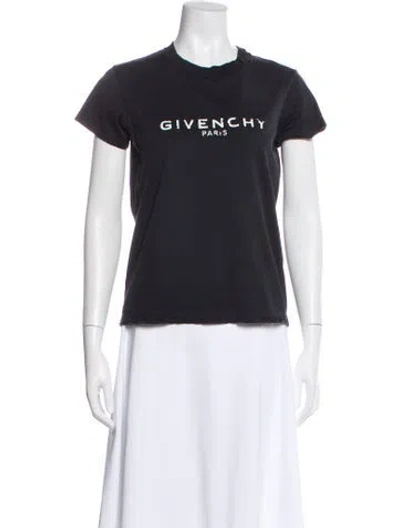 Pre-owned Givenchy Graphic Print Crew Neck T-shirt In Gray