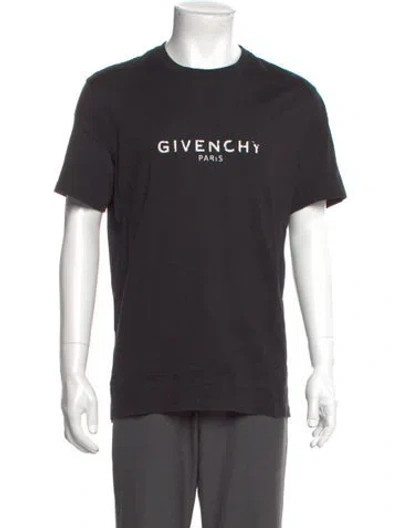Pre-owned Givenchy Graphic Print Crew Neck T-shirt In Gray