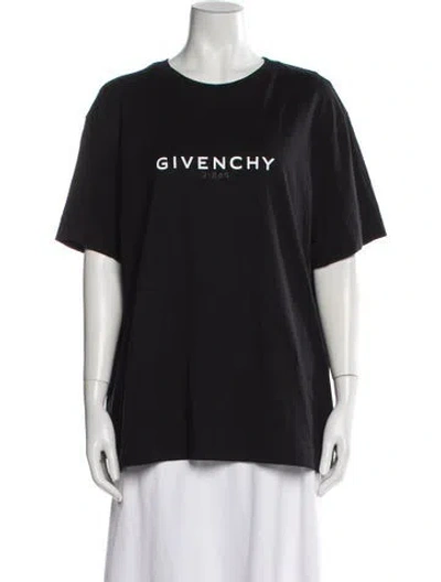 Pre-owned Givenchy Graphic Print Crew Neck T-shirt In Gray