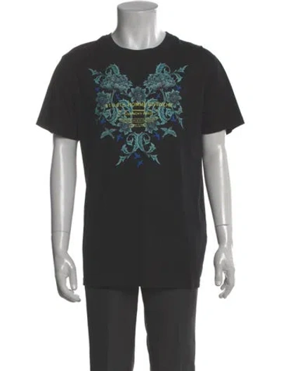 Pre-owned Givenchy Graphic Print Crew Neck T-shirt In Gray