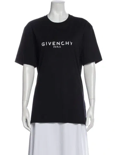 Pre-owned Givenchy Graphic Print Crew Neck T-shirt In Gray