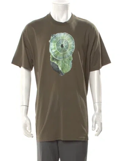 Pre-owned Givenchy Graphic Print Crew Neck T-shirt In Green