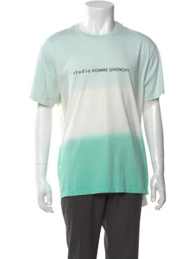 Pre-owned Givenchy Graphic Print Crew Neck T-shirt In Green