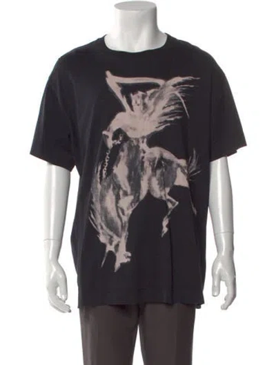 Pre-owned Givenchy Graphic Print Crew Neck T-shirt In Green