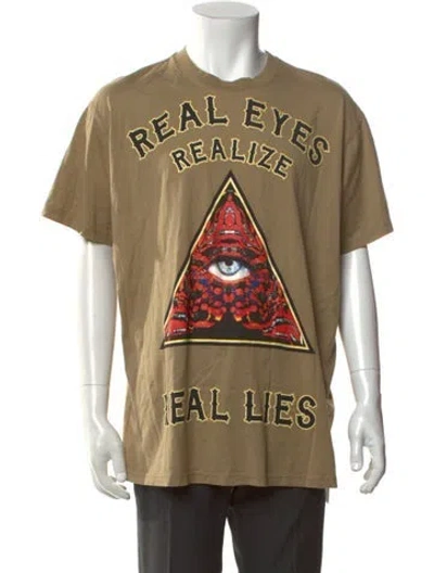 Pre-owned Givenchy Graphic Print Crew Neck T-shirt In Green