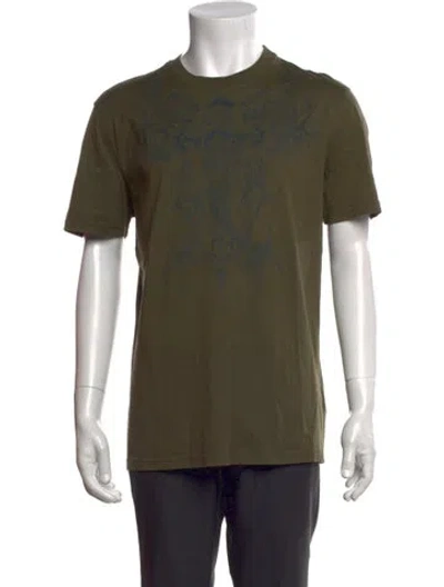 Pre-owned Givenchy Graphic Print Crew Neck T-shirt In Green
