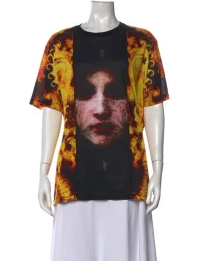 Pre-owned Givenchy Graphic Print Crew Neck T-shirt In Multicolor