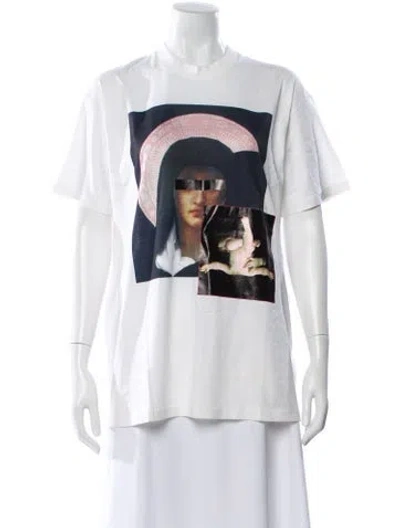 Pre-owned Givenchy Graphic Print Crew Neck T-shirt In Neutral
