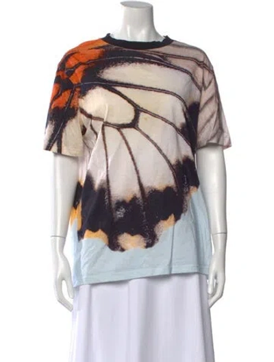 Pre-owned Givenchy Graphic Print Crew Neck T-shirt In Neutral