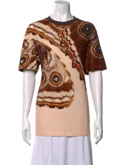Pre-owned Givenchy Graphic Print Crew Neck T-shirt In Neutral