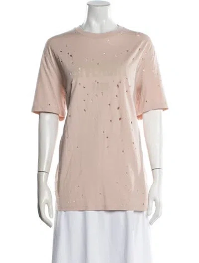 Pre-owned Givenchy Graphic Print Crew Neck T-shirt In Neutrals