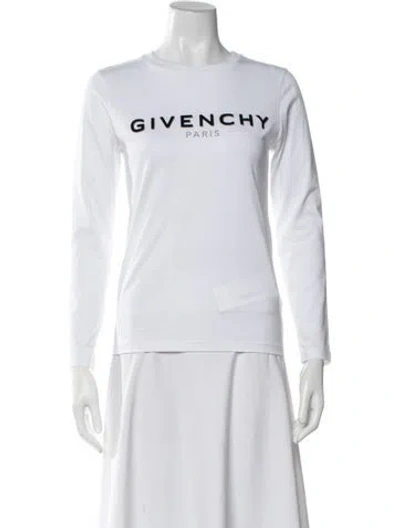 Pre-owned Givenchy Graphic Print Crew Neck T-shirt In Neutrals