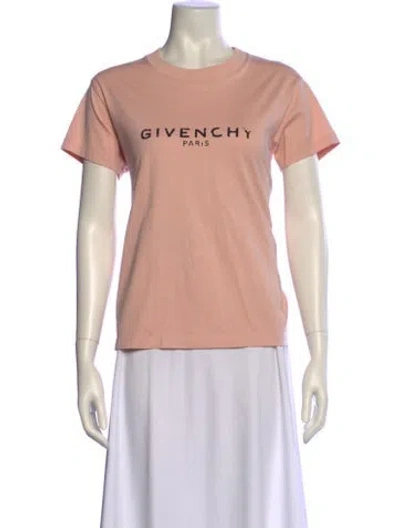 Pre-owned Givenchy Graphic Print Crew Neck T-shirt In Pink