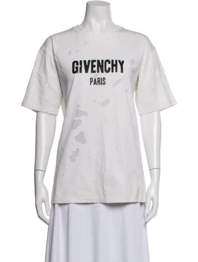 Pre-owned Givenchy Graphic Print Crew Neck T-shirt In Pink