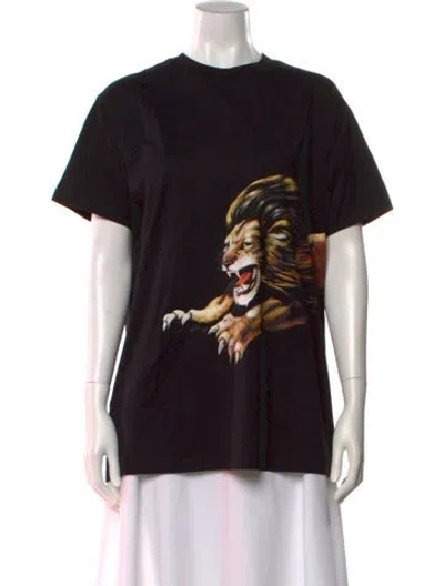 Pre-owned Givenchy Graphic Print Crew Neck T-shirt W/ Tags In Black