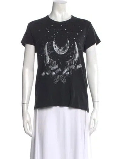 Pre-owned Givenchy Graphic Print Crew Neck T-shirt W/ Tags In Black