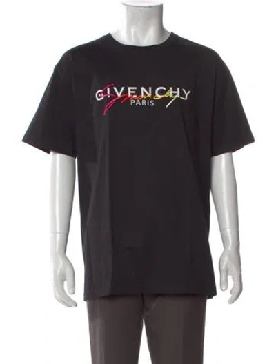 Pre-owned Givenchy Graphic Print Crew Neck T-shirt W/ Tags In Black
