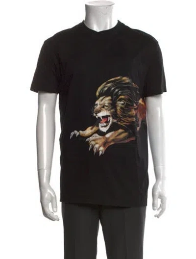 Pre-owned Givenchy Graphic Print Crew Neck T-shirt W/ Tags In Black