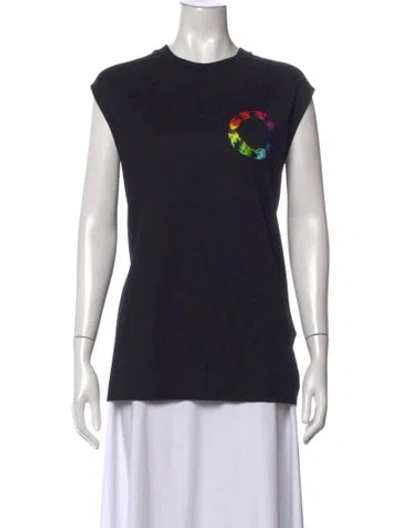 Pre-owned Givenchy Graphic Print Crew Neck T-shirt W/ Tags In Black