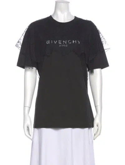 Pre-owned Givenchy Graphic Print Crew Neck T-shirt W/ Tags In Gray