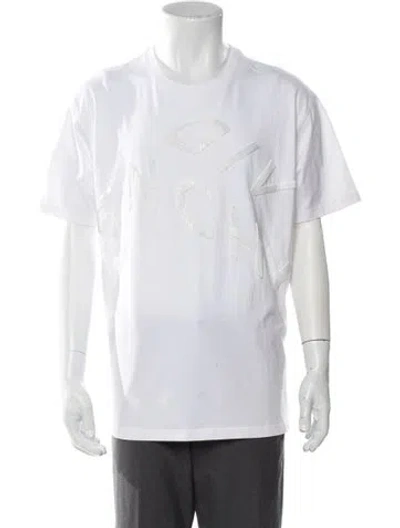Pre-owned Givenchy Graphic Print Crew Neck T-shirt W/ Tags In White
