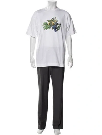 Pre-owned Givenchy Graphic Print Crew Neck T-shirt W/ Tags In White