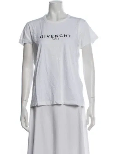 Pre-owned Givenchy Graphic Print Crew Neck T-shirt W/ Tags In White