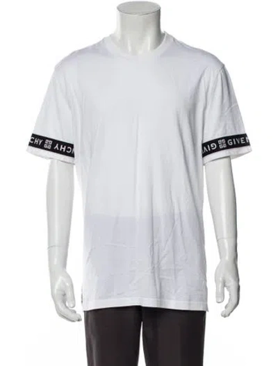Pre-owned Givenchy Graphic Print Crew Neck T-shirt In White