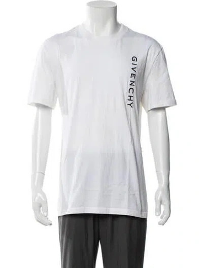 Pre-owned Givenchy Graphic Print Crew Neck T-shirt In White