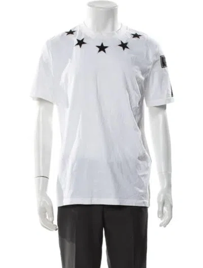 Pre-owned Givenchy Graphic Print Crew Neck T-shirt In White