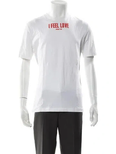Pre-owned Givenchy Graphic Print Crew Neck T-shirt In White