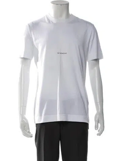 Pre-owned Givenchy Graphic Print Crew Neck T-shirt In White