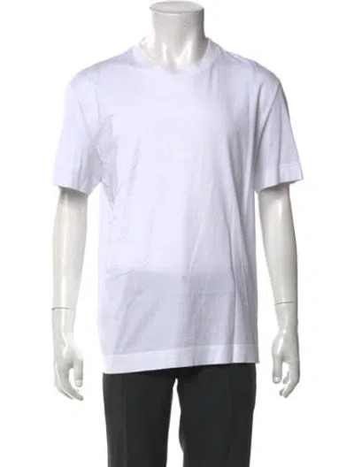 Pre-owned Givenchy Graphic Print Crew Neck T-shirt In White