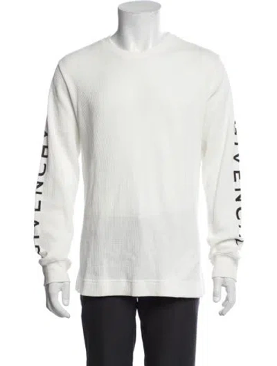 Pre-owned Givenchy Graphic Print Crew Neck T-shirt In White