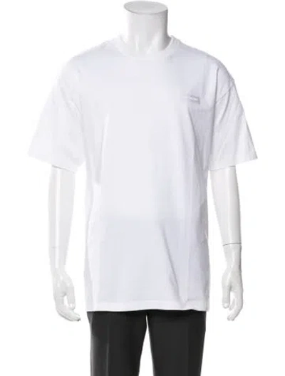Pre-owned Givenchy Graphic Print Crew Neck T-shirt In White
