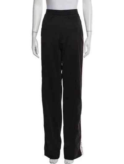 Pre-owned Givenchy Graphic Print Grosgrain Trim Sweatpants In Black