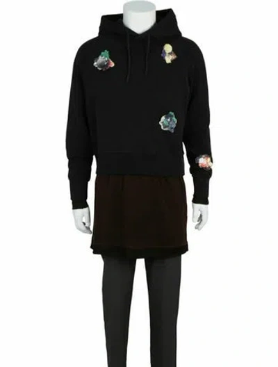 Pre-owned Givenchy Graphic Print Hoodie W/ Tags In Black