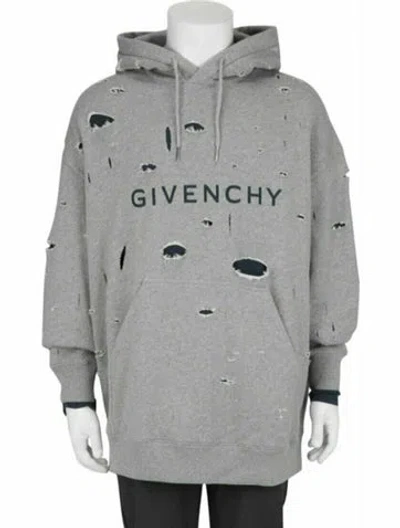 Pre-owned Givenchy Graphic Print Hoodie W/ Tags In Gray