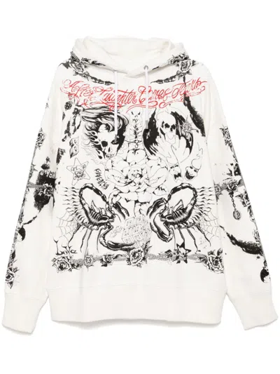 Givenchy Graphic-print Hoodie In White