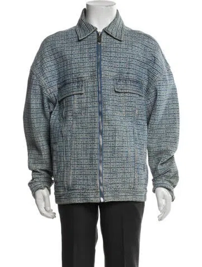 Pre-owned Givenchy Graphic Print Jacket In Blue