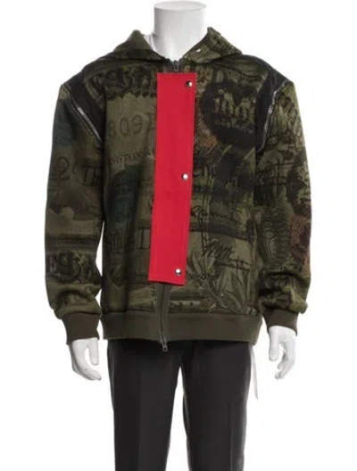 Pre-owned Givenchy Graphic Print Jacket In Green