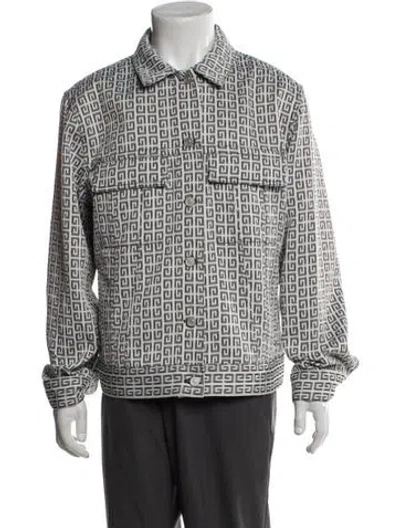 Pre-owned Givenchy Graphic Print Jacket W/ Tags In White