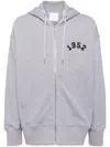 Givenchy Graphic-print Jersey Hooded Jacket In Grey