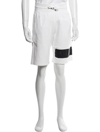 Pre-owned Givenchy Graphic Print Jogger Shorts In Grey