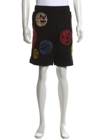 Pre-owned Givenchy Graphic Print Jogger Shorts W/ Tags In Black