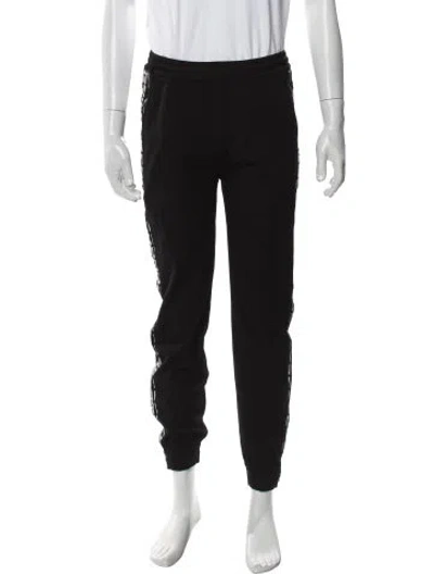 Pre-owned Givenchy Graphic Print Joggers In Black